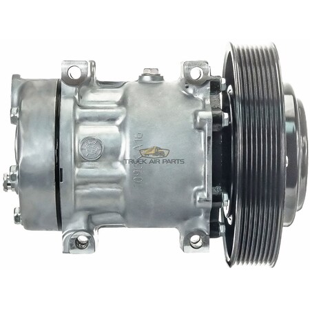 Truckair A/C Compressor - Sanden Shd-Volvo Trucks North America Vn Series 2010-2017 - Before 4/1 D13 - L6 03-1201G